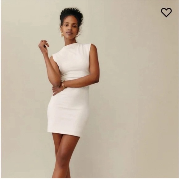 Reformation Elegant White Mini Dress, M - Picture 1 of 11
